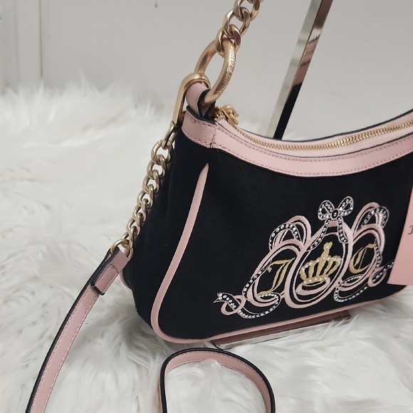 🔹Host Pick 🔹Juicy Couture Exclusive Liquorice/pink  Lovers Club Bag Wallet Set - Picture 6 of 14